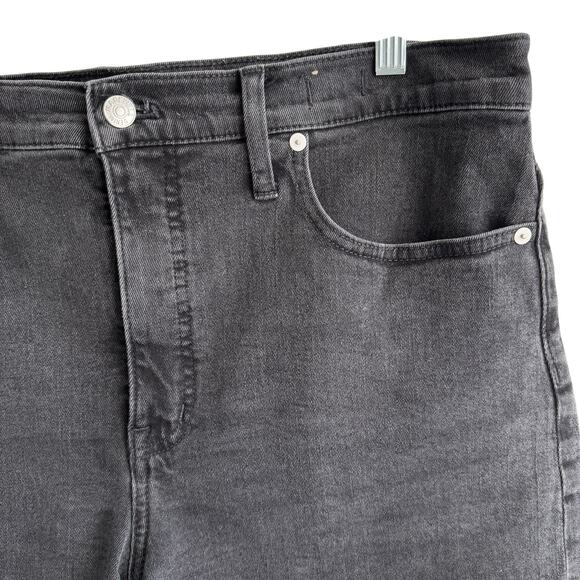 Madewell High Rise Demin Shorts in Black Size 32 - Picture 7 of 8